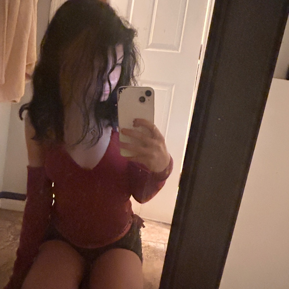 Red Off-Shoulder Top